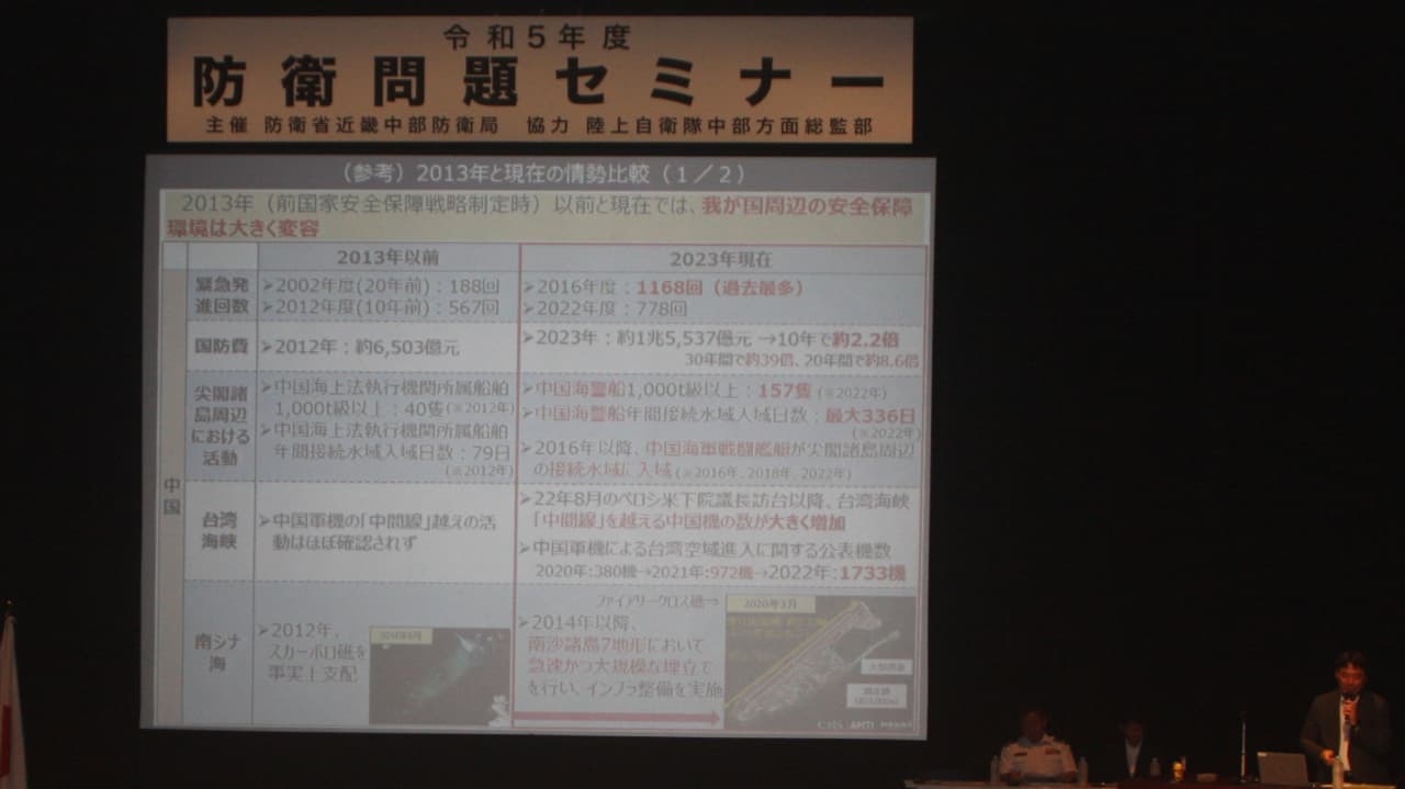 防衛問題セミナーの様子