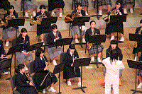 佐世保市内中学生選抜バンドの演奏