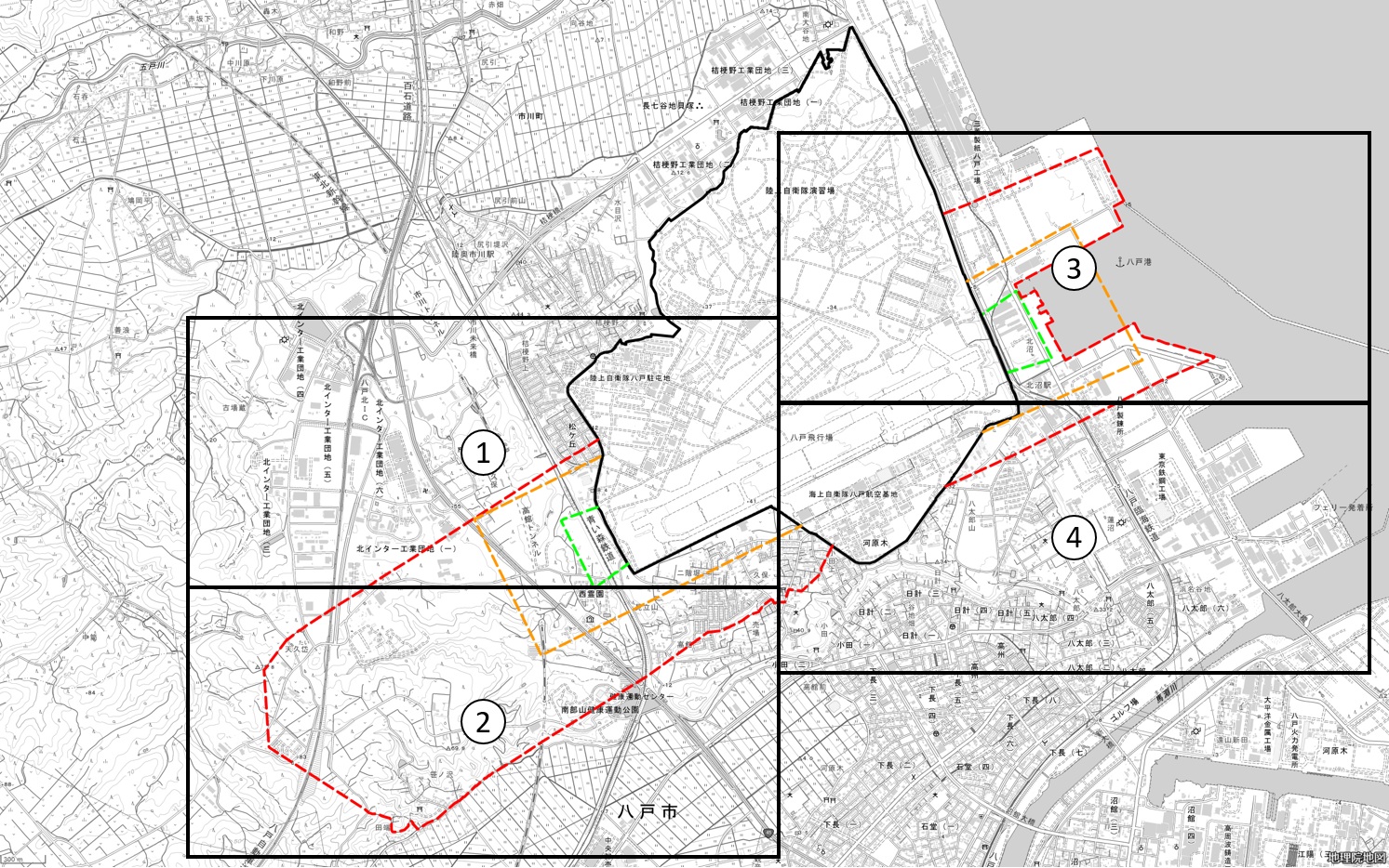 住宅防音工事・移転措置解除区域参考図