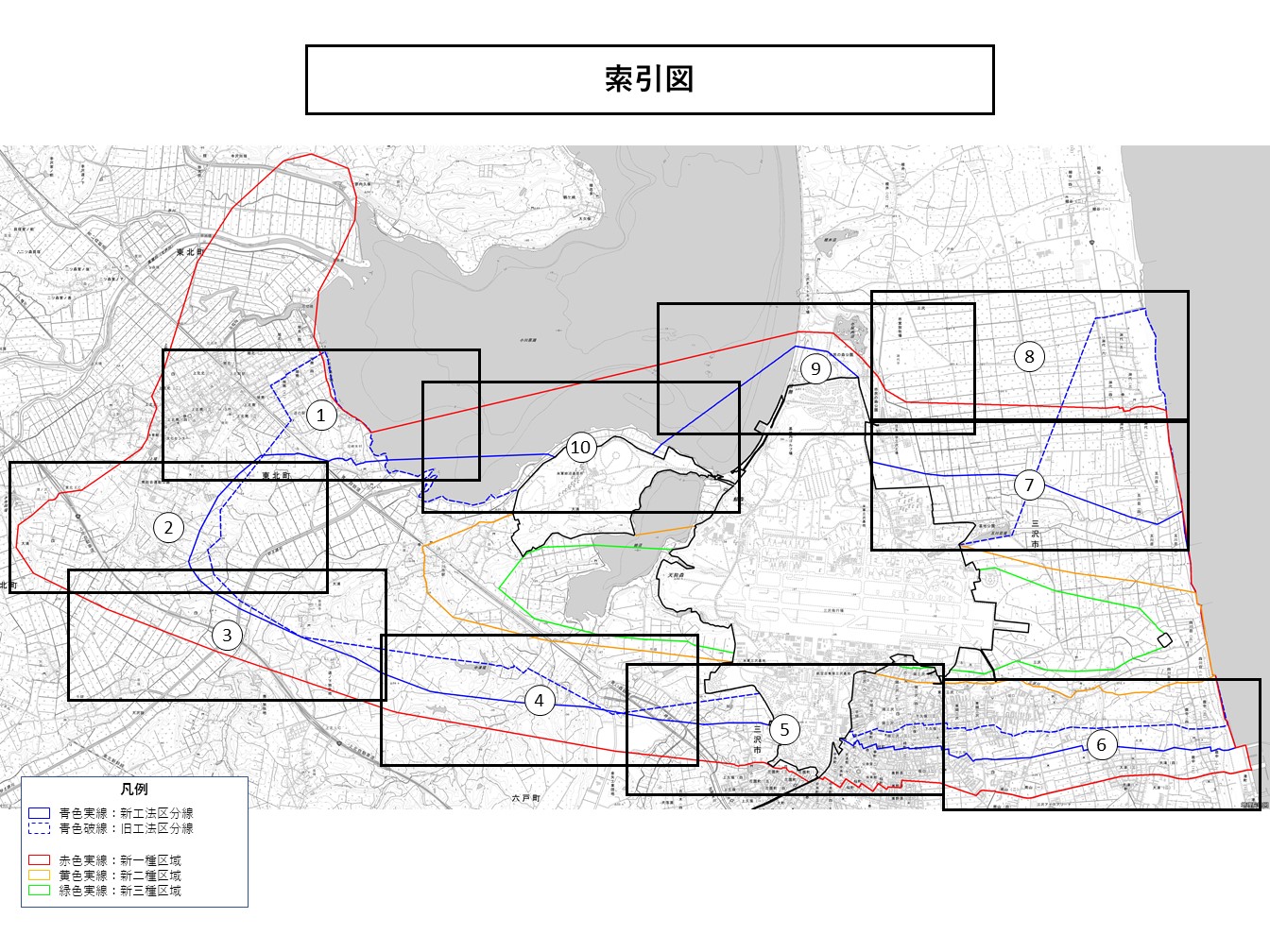 工法区分線設定図